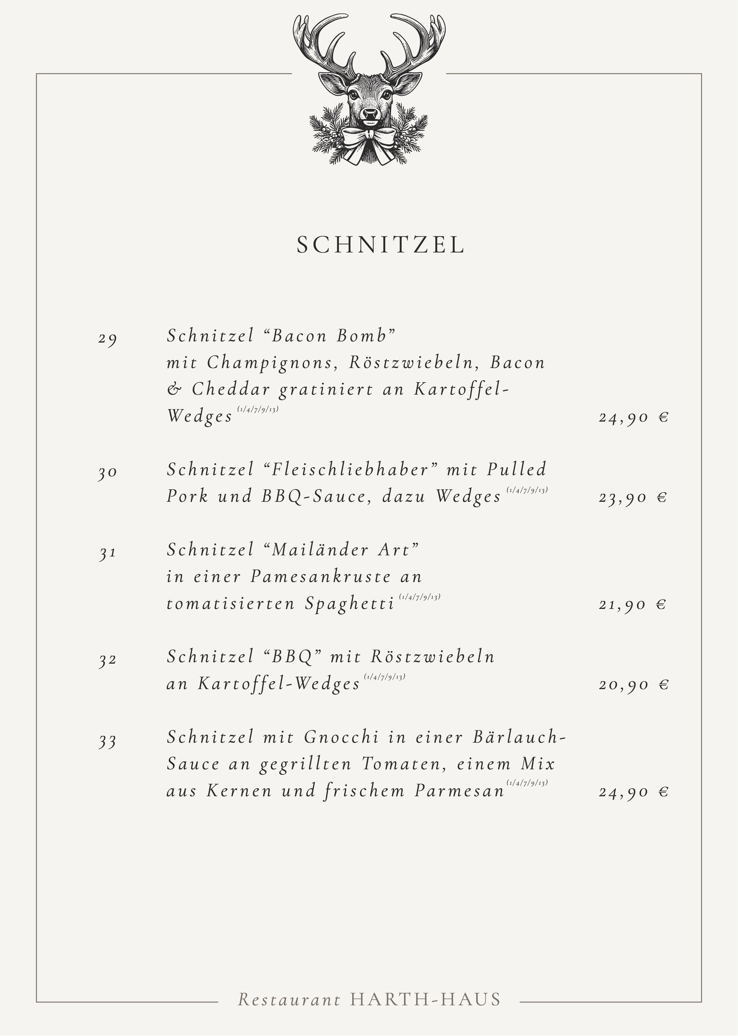 Speisekarte - Großmutters Küche Speisekarte - Großmutters Küche